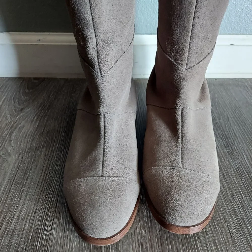 Sole Society Tiff Over The Knee Boots Taupe Size 8.5